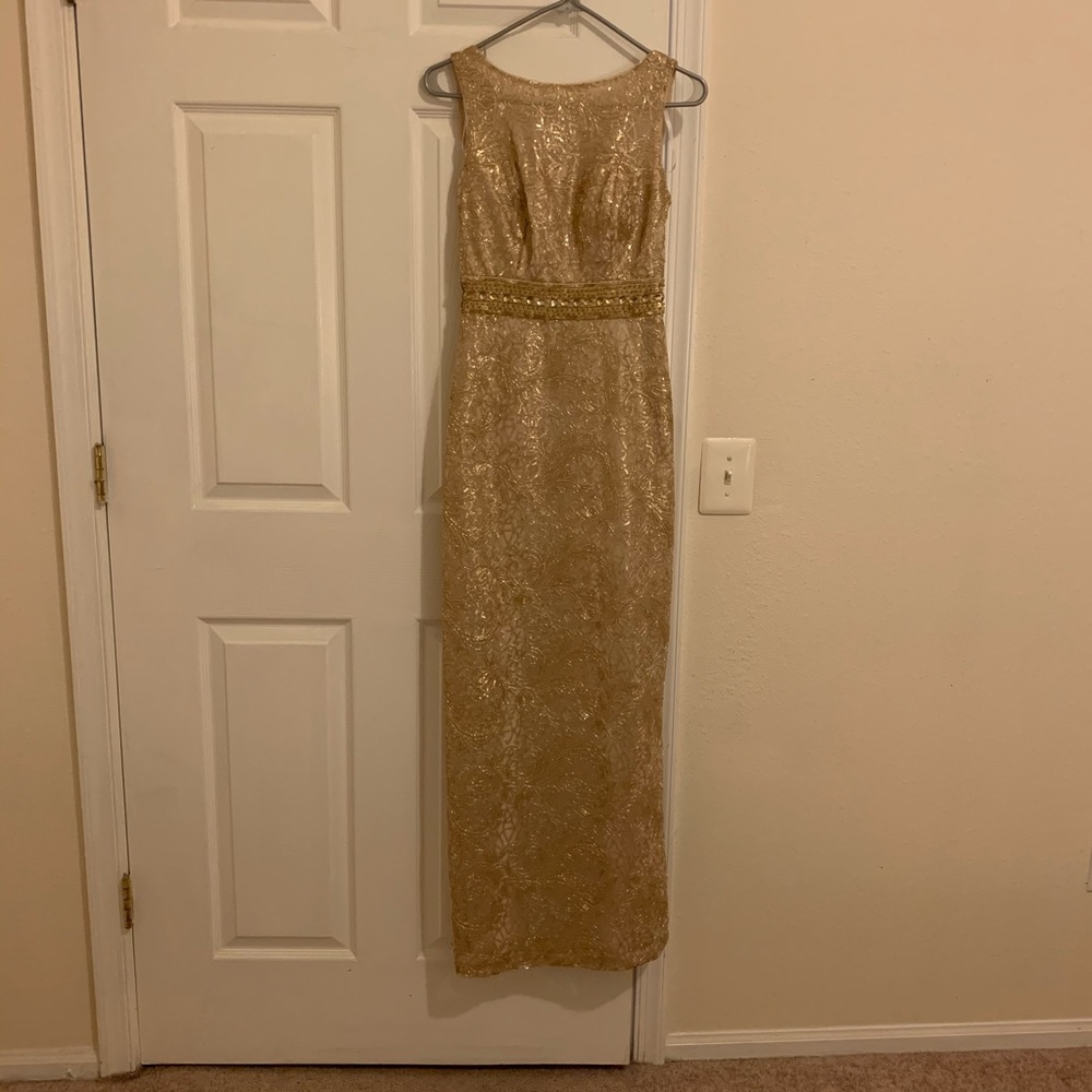 Calvin Klein Gown Gold color size 2